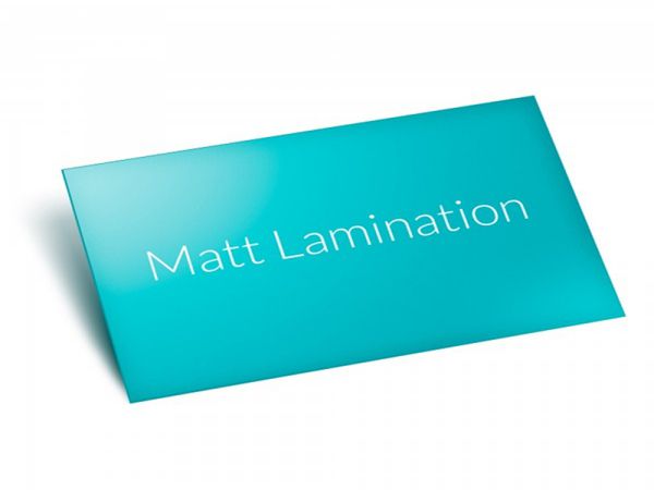 Matte lamination