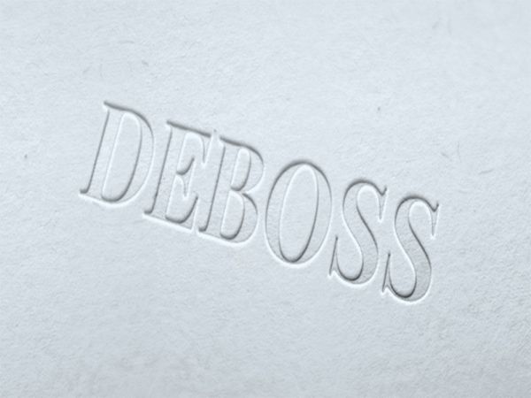 Debossing