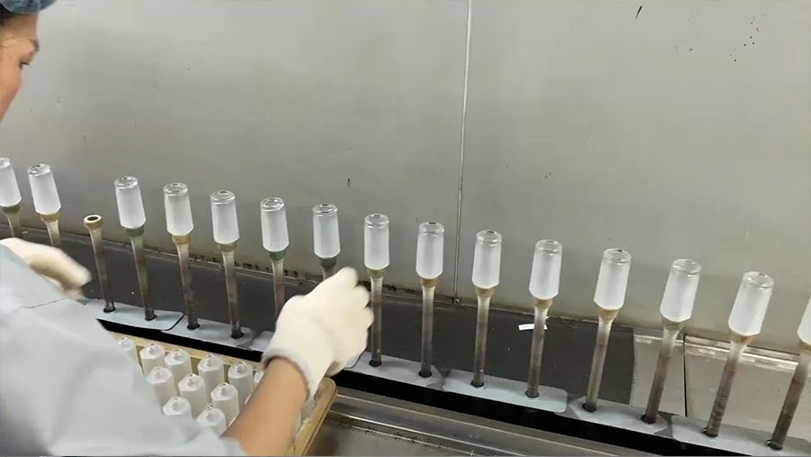Frosted Glass Bottle Processing