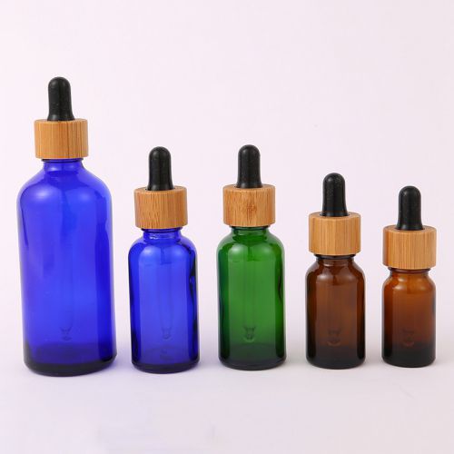 Amber Square Capsule Bottle