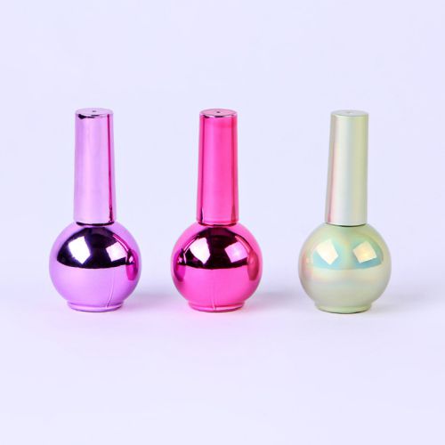 Ball Shape Chrome Rose Polish Bottles