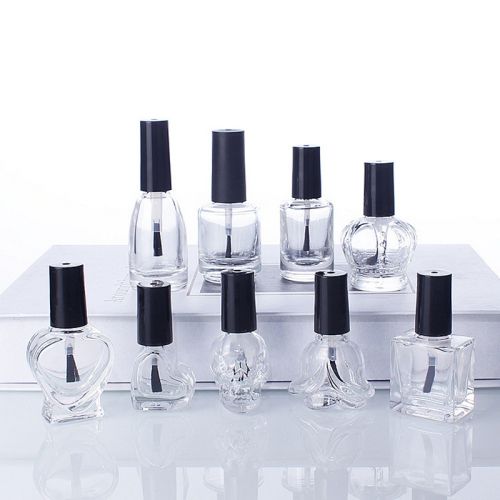 Clear Glass Nail Polish Bottles