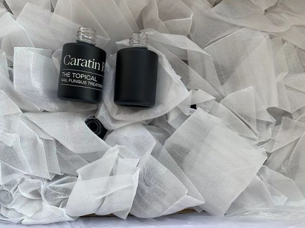 Black Glass Bottle with Brush Cap, SP-702
