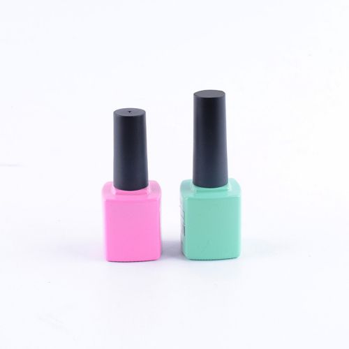 10ml Pinl Green Glass Nail Polish Bottle