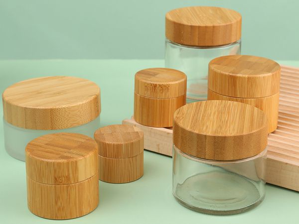 Glass Jar with Bamboo Lid, SP-101
