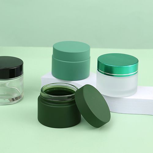 Customized Colorful Soft Touch Glass Jar