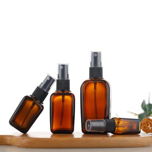 10ml-100ml Square Amber Spray Bottle