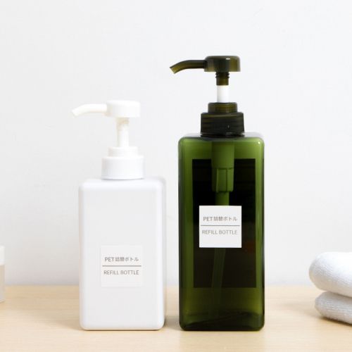 100ml 250ml 300ml Square PET Lotion Pump Bottle