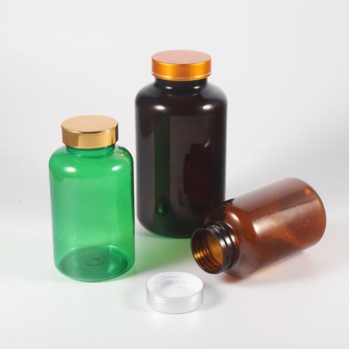 300cc 450cc 750cc Green Capsule Bottles with Golden Cap