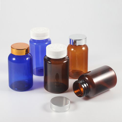 120cc 150cc 160cc Amber Round Pill Bottles