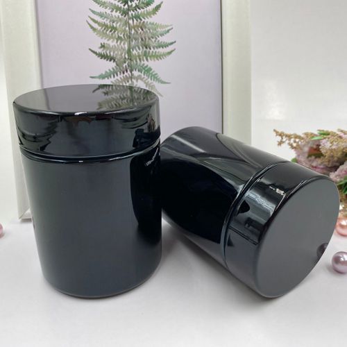 Glossy Black HDPE Bottle