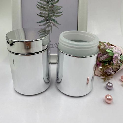 Shiny Silver HDPE Bottle