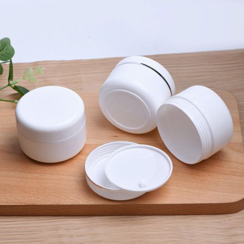 Round White PP Jar