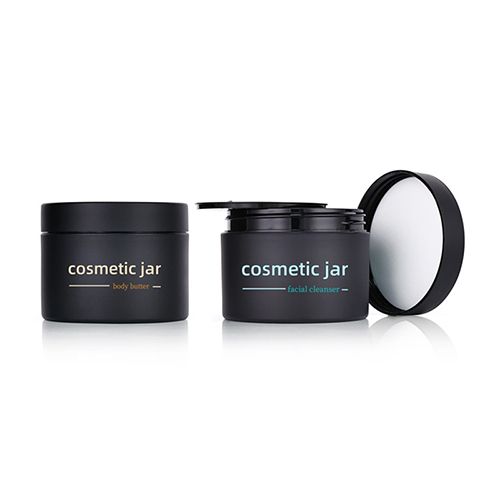 Black Matte PP Cosmetic Jar