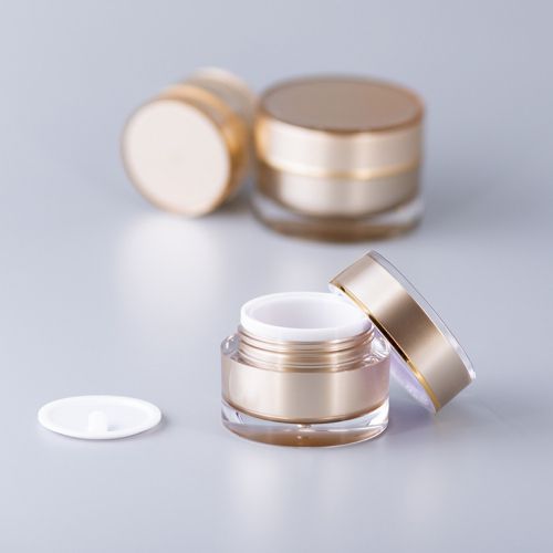 Golden Matte Cosmetic Jar